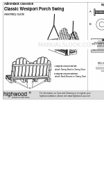 highwood Adirondack Classic Westport Porch Swing Manuale di montaggio