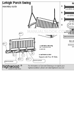 highwood Lehigh Porch Swing Manual de montagem