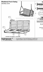 highwood Weatherly Porch Swing Montaj Kılavuzu