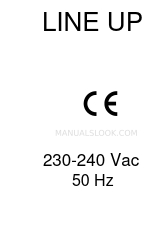 Galvamet LINE-UP 240 Vac 50 Hz Instrucciones de instalación, funcionamiento y mantenimiento