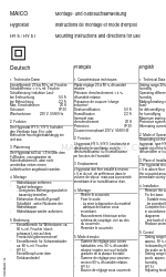 Maico HY 5 I Mounting Instructions And Directions For Use