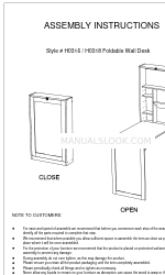 2K FURNITURE DESIGN HO316 Manuale di istruzioni per il montaggio