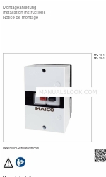 Maico MV 16-1 Manual de instrucciones de instalación