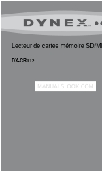 Dynex DX-CR112 (French) Manual De L'utilisateur