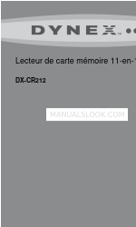 Dynex DX-CR212 (French) Manual De L'utilisateur