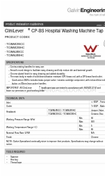 Galvin Engineering CliniLever TCWMC80HC Installations-Manuale