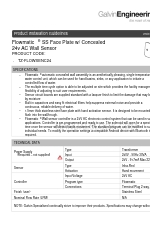 Galvin Engineering Flowmatic TZ-FLOWSENC24 Manuels d'installation