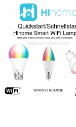 Hihome WAL-GU10RGBW Manuale di avvio rapido