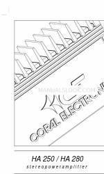 Coral Electronic HA 250 Manual