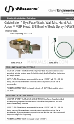 Galvin Engineering Haws 7778B-A Instrukcja instalacji produktu