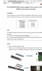 HIK VISION DS-K2601 Installation Instructions Manual