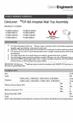 Galvin Engineering CliniLever TCWTC150CC Product Installation Manualline