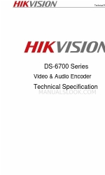 HIK VISION DS-6700 Series Technische specificaties