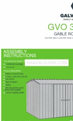 Galvo Shed GVO 3023 Manuel d'instructions de montage