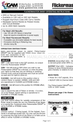 GAM Flickermaster DMX 8 Operating Instructions