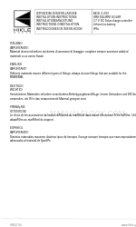HIKLE ARA SQUARE SOLAR 21702 Installation Instructions