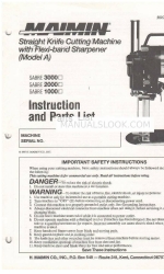 maimin SABRE 3000 Instruction & Parts Manual