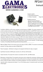 GAMA Electronics RF24V-1PR-ASL Manuale di istruzioni