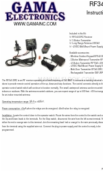 GAMA Electronics RF340-DRC Manuale di istruzioni