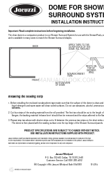 Jacuzzi Dome For Shower Surround System None Installation Instructions