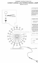 Adesso CONEY LARGE LED FERRIS WHEEL Istruzioni per il montaggio