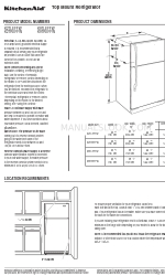 KitchenAid Architect Series II K2TREFFW Productafmetingen