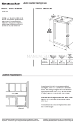 KitchenAid Architect Series II KURG24LWBS Dimensioni del prodotto