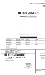 Frigidaire GLDB958JT0 Fabriekscatalogus onderdelen