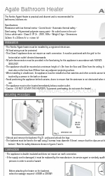 Airelec Agate Manual de início rápido