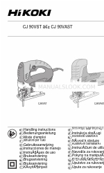 HIKOKI CJ 90VST Manual de Instruções de Manuseamento