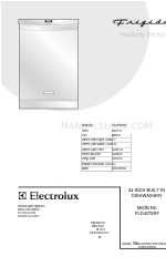 Frigidaire PLD4375RFC - Fully Integrated Dishwasher 공장 부품 카탈로그