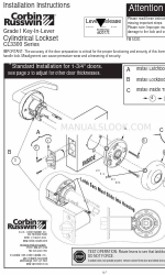 Corbin Russwin CL3300 Series Інструкція з монтажу
