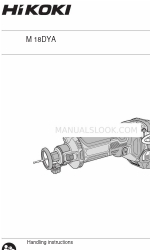 HIKOKI M 18DYA Manuale di istruzioni per la movimentazione