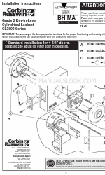Corbin Russwin CL3800 Series Hızlı Başlangıç Kılavuzu