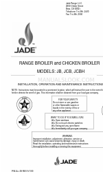 Jade JCB Kurulum, Çalıştırma ve Bakım Talimatları