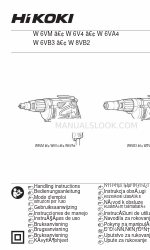 HIKOKI W 6V4 Handhabungshinweise Handbuch