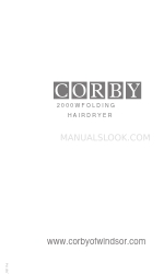 Corby 1800W Black Handbuch für Gebrauch und Pflege