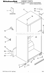 KitchenAid K9TREFFWBL00 Daftar Bagian