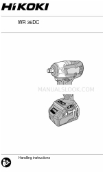 HIKOKI WR 36DC Manual de Instruções de Manuseamento