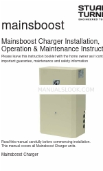 Mainsboost Charger MBC 100SV Manuale di istruzioni per l'installazione, il funzionamento e la manutenzione