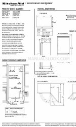 KitchenAid KBFC42FT 치수