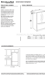 KitchenAid KBFL25EV Dimensões