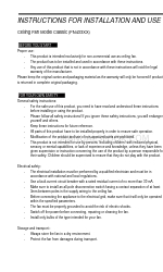 aireRyder FN433 series Instructions For Installation And Use Manual