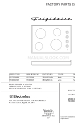 Frigidaire FEC30S6ASA Каталог заводських деталей