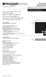 Frigidaire FEC30S6HB Технічні характеристики