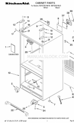 KitchenAid KBFS20EVBL - 19.7 cu. Ft. Bottom Mount Refrigerator Liste des pièces