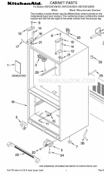 KitchenAid KBFS20EVBL00 부품 목록