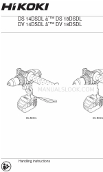 HIKOKI DS14DSDL Manuale di istruzioni per la movimentazione