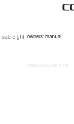 Cord sub-eight 소유자 매뉴얼