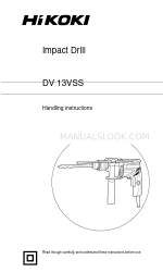 HIKOKI DV 13VSS Manual de Instruções de Manuseamento